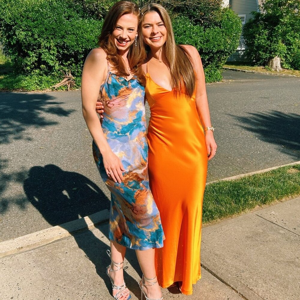 Alice & Olivia- Montana Lace Up Back Maxi Gown